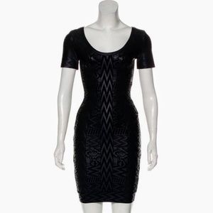 HERVE LEGER New ZUZANNA Bandage Dress L BlackCOMB
